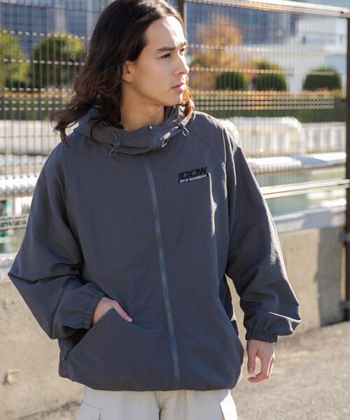 WEGO(ウィゴー)の「WEGO/ナイロンフードシェルブルゾン(ブルゾン・メンズ・ブラック/ダークグレー・MEDIUM/LARGE)」の16枚目の写真