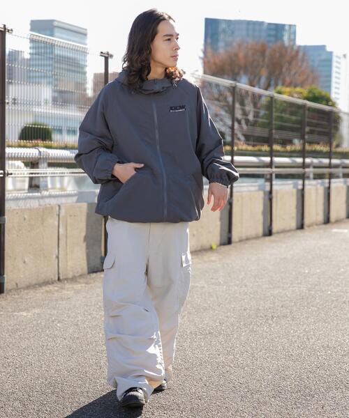 WEGO(ウィゴー)の「WEGO/ナイロンフードシェルブルゾン(ブルゾン・メンズ・ブラック/ダークグレー・MEDIUM/LARGE)」の18枚目の写真