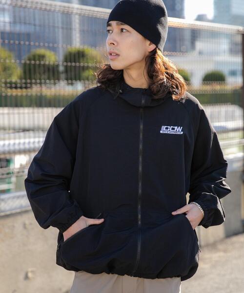 WEGO(ウィゴー)の「WEGO/ナイロンフードシェルブルゾン(ブルゾン・メンズ・ブラック/ダークグレー・MEDIUM/LARGE)」の11枚目の写真