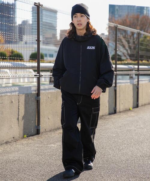 WEGO(ウィゴー)の「WEGO/ナイロンフードシェルブルゾン(ブルゾン・メンズ・ブラック/ダークグレー・MEDIUM/LARGE)」の14枚目の写真