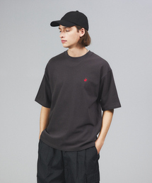 【BEVERLY HILLS POLO CLUB/ビバリーヒルズポロクラブ 】ロゴ ワンポイント刺繍 ビンテージ 鹿の子クルー半袖Tシャツ