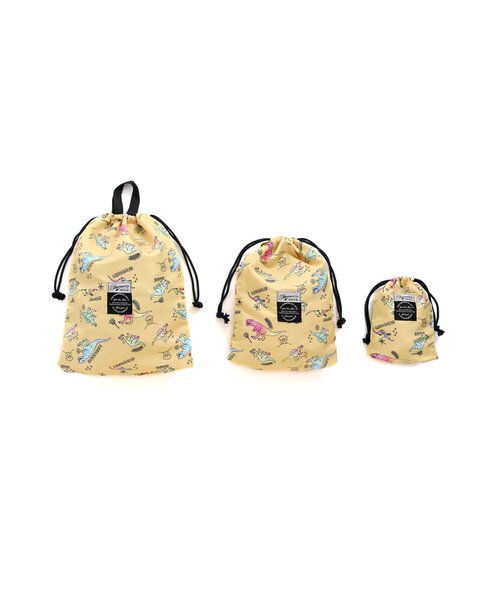 Ampersand（アンパサンド）の「巾着3個セット（ポーチ・キッズ・アイボリー/ラベンダー/オレンジ/イエロー/ターコイズブルー・FREE）」の16枚目の写真