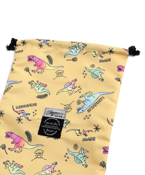 Ampersand（アンパサンド）の「巾着3個セット（ポーチ・キッズ・アイボリー/ラベンダー/オレンジ/イエロー/ターコイズブルー・FREE）」の6枚目の写真