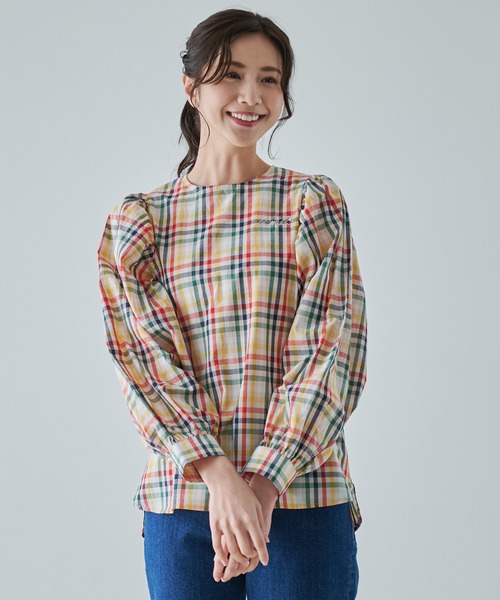 Arnold Palmer（アーノルドパーマー）の「ボリュームスリーブ ブラウス（シャツ/ブラウス・レディース・ホワイト/ブラック/ベージュ・L/M/S）」の3枚目の写真