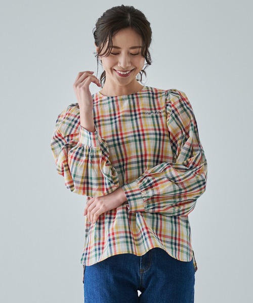 Arnold Palmer（アーノルドパーマー）の「ボリュームスリーブ ブラウス（シャツ/ブラウス・レディース・ホワイト/ブラック/ベージュ・L/M/S）」の18枚目の写真