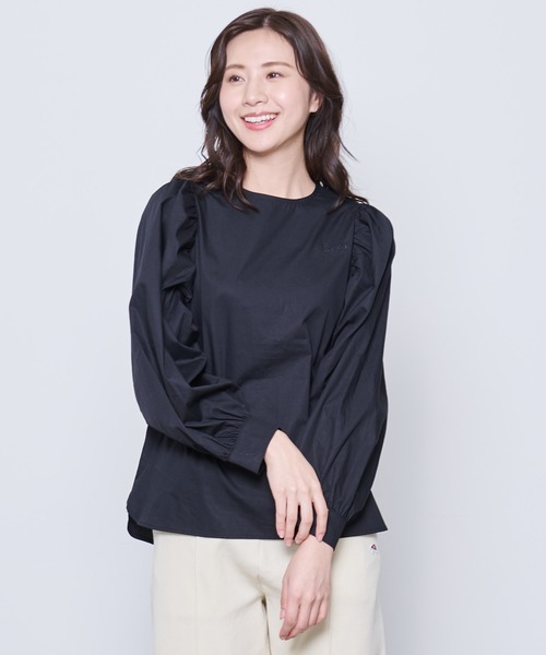 Arnold Palmer（アーノルドパーマー）の「ボリュームスリーブ ブラウス（シャツ/ブラウス・レディース・ホワイト/ブラック/ベージュ・L/M/S）」の14枚目の写真