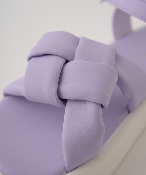 Lycee mine（リセマイン）の「クッションクロスサンダル（サンダル・キッズ・ラベンダー/アイボリー・16cm/20cm/17cm/18cm/19cm）」の8枚目の写真