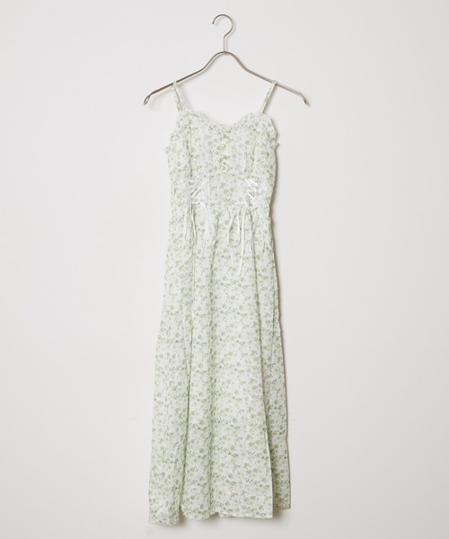 Chick(チック)の「Flower Camisole Dress / 花柄キャミワンピース(ワンピース・レディース・グリーン/イエロー・FREE)」の11枚目の写真
