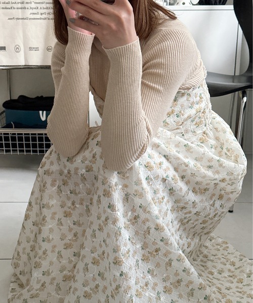 Chick(チック)の「Flower Camisole Dress / 花柄キャミワンピース(ワンピース・レディース・グリーン/イエロー・FREE)」の10枚目の写真