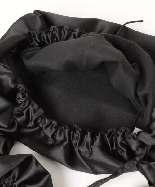 LILY BROWN（リリーブラウン）の「【LILY BROWN Lingerie】サテンギャザーバケットバッグ（ショルダーバッグ・レディース・ブラック/ピンク/ターコイズブルー/アイボリー・FREE）」の14枚目の写真