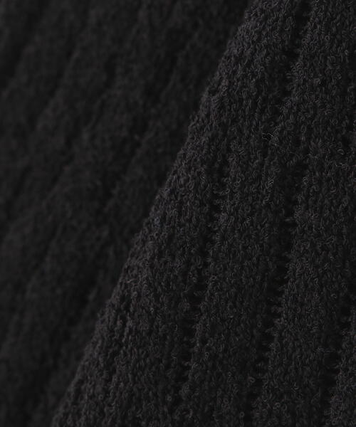 N.（N. Natural Beauty Basic）（エヌエヌナチュラルビューティーベーシック）の「◆スカシアミブークレニット（ニット/セーター・レディース・キナリ/グリーン/ブラック・MEDIUM）」の10枚目の写真