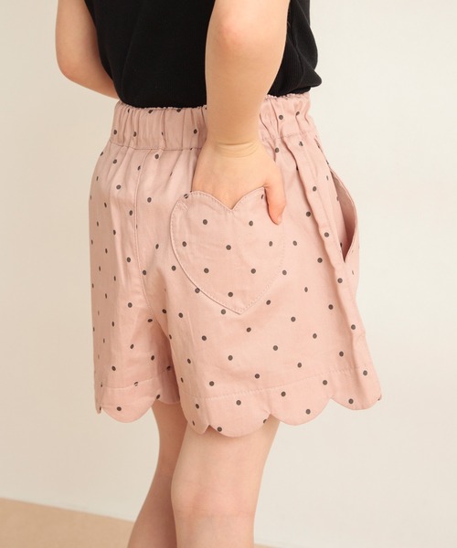 BRANSHES（ブランシェス）の「【コットンキャンディ】裾スカラップショートパンツ（その他パンツ・キッズ・ネイビー/カラフル/ピンク/ブラック/ピンクベージュ/ブルー・110/130/90/100/140/150/120）」の6枚目の写真