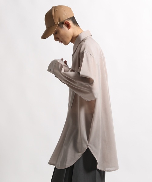 STERNBERG(スタンバーグ)の「STERNBERG/120'sウールシアーシャツ/991730(シャツ/ブラウス・メンズ・ブラック/ライトベージュ・LARGE/MEDIUM)」の18枚目の写真