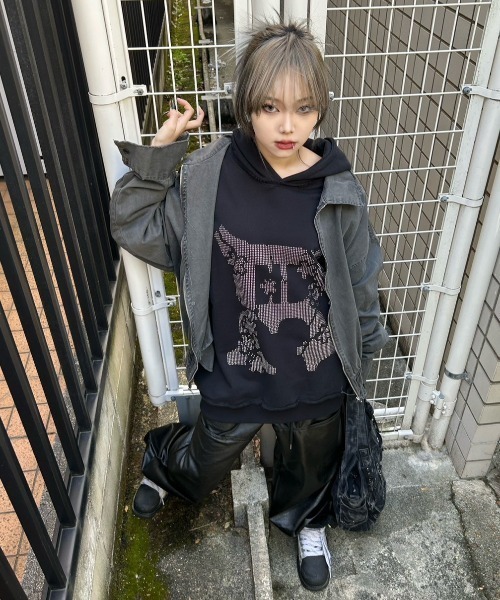 アウター 長袖 ストリート ジャケット グレー 韓国 XU(エックスユー)の「ストリートファッション XU エックスユー