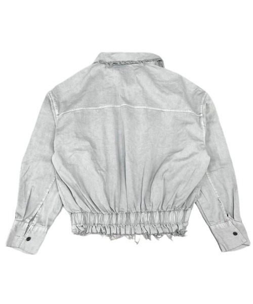XU（エックスユー）の「ストリートファッション XU エックスユー fringe pigment zip up jacket オーバーサイズ シンプルジャケット ギャザー 長袖トップス 長袖ジャケット ダメージカラー 羽織り 韓国ファッション 韓国ストリート（ブルゾン・メンズ・グレー/ダークグレー・ONE SIZE）」の18枚目の写真