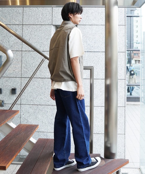 【セール】【ムラサキスポーツ別注】THRASHER/スラッシャー ベスト スタンドカラー ワイドシルエット THM-24SPJKT02（ベスト）｜THRASHER（スラッシャー）