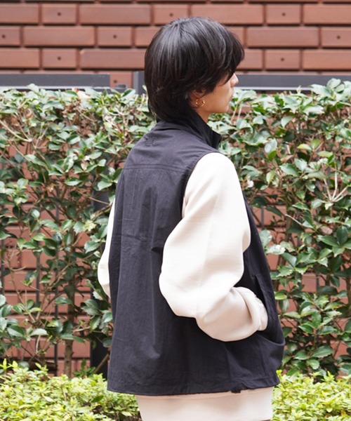 【セール】【ムラサキスポーツ別注】THRASHER/スラッシャー ベスト スタンドカラー ワイドシルエット THM-24SPJKT02（ベスト）｜THRASHER（スラッシャー）