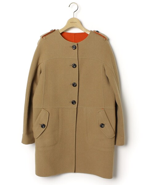 ブランド古着】ノーカラーコート（ノーカラーコート）｜BURBERRY BLUE 