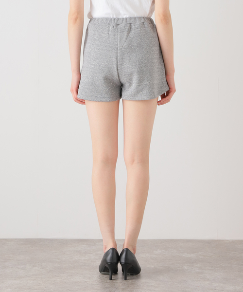 U by SPICK&SPAN（ユーバイスピックアンドスパン）の「【twosome】 ネップスウェットショートパンツ（スウェットパンツ・レディース・アイボリー/ライトグレー・FREE）」の19枚目の写真