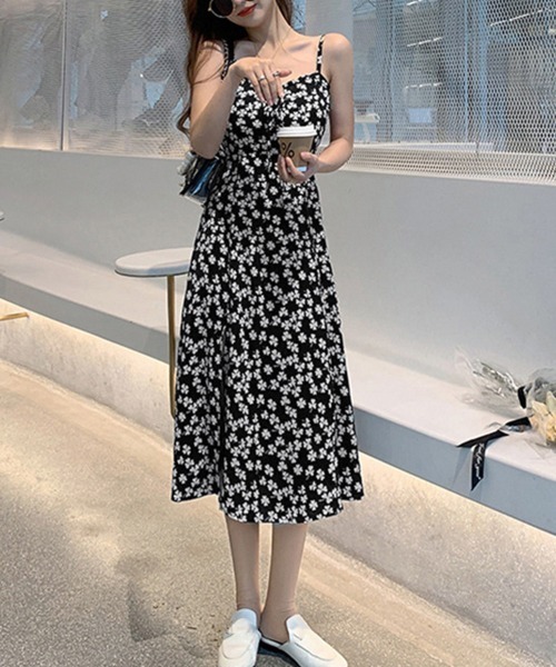 Miniministore（ミニミニストア）の「韓国キャミワンピース レディース 春秋夏（ワンピース・レディース・ブラック・FREE）」の5枚目の写真