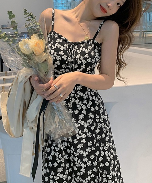 Miniministore（ミニミニストア）の「韓国キャミワンピース レディース 春秋夏（ワンピース・レディース・ブラック・FREE）」の8枚目の写真