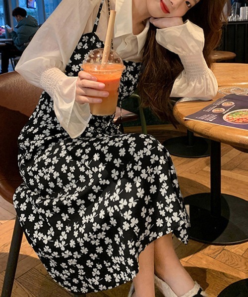 Miniministore（ミニミニストア）の「韓国キャミワンピース レディース 春秋夏（ワンピース・レディース・ブラック・FREE）」の9枚目の写真