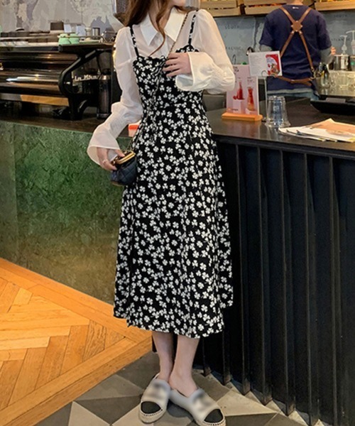 Miniministore（ミニミニストア）の「韓国キャミワンピース レディース 春秋夏（ワンピース・レディース・ブラック・FREE）」の10枚目の写真