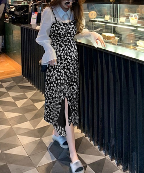 Miniministore（ミニミニストア）の「韓国キャミワンピース レディース 春秋夏（ワンピース・レディース・ブラック・FREE）」の11枚目の写真