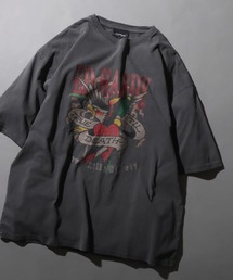 Ed Hardy | Ed Hardy/エド・ハーディー ピグメント加工 ヴィンテージライク ロックプリント 半袖Tシャツ(Tシャツ/カットソー)