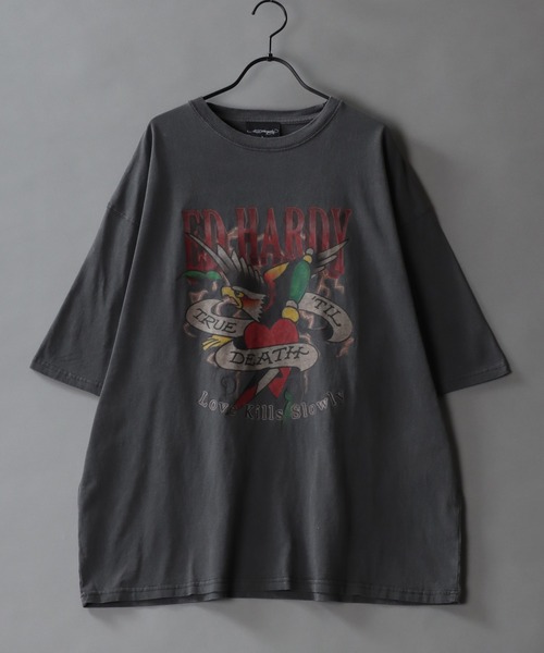 Ed Hardy(エドハーディー)の「Ed Hardy/エド・ハーディー ピグメント加工 ヴィンテージライク ロックプリント 半袖Tシャツ(Tシャツ/カットソー・メンズ・ブラック/グレー系その他/ブラック系その他2/ブラック系その他/ブラック系その他3/グレー系その他5/チャコール/グレー系その他2/グレー系その他3/グレー系その他4/グレー系/グレー系その他6/ブラック系その他5/グレー系その他7/ブラック系その他6/ブラック系その他4・M/L)」の21枚目の写真