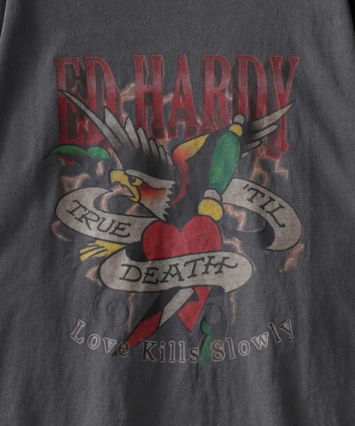 Ed Hardy(エドハーディー)の「Ed Hardy/エド・ハーディー ピグメント加工 ヴィンテージライク ロックプリント 半袖Tシャツ(Tシャツ/カットソー・メンズ・ブラック/グレー系その他/ブラック系その他2/ブラック系その他/ブラック系その他3/グレー系その他5/チャコール/グレー系その他2/グレー系その他3/グレー系その他4/グレー系/グレー系その他6/ブラック系その他5/グレー系その他7/ブラック系その他6/ブラック系その他4・M/L)」の22枚目の写真