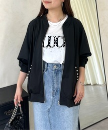 【UVカット】ポケットパールラッシュガードブルゾン