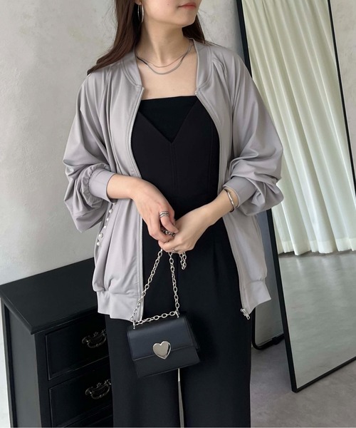 prose verse（プロズヴェール）の「【UVカット】ポケットパールラッシュガードブルゾン（ラッシュガード・レディース・グレー/オフホワイト/ブラック・MEDIUM）」の22枚目の写真