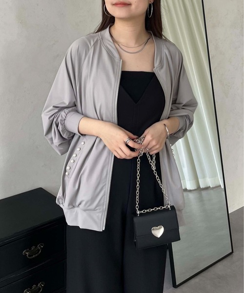 prose verse（プロズヴェール）の「【UVカット】ポケットパールラッシュガードブルゾン（ラッシュガード・レディース・グレー/オフホワイト/ブラック・MEDIUM）」の16枚目の写真