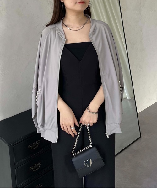 prose verse（プロズヴェール）の「【UVカット】ポケットパールラッシュガードブルゾン（ラッシュガード・レディース・グレー/オフホワイト/ブラック・MEDIUM）」の10枚目の写真