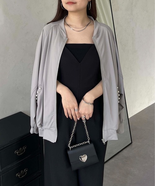 prose verse（プロズヴェール）の「【UVカット】ポケットパールラッシュガードブルゾン（ラッシュガード・レディース・グレー/オフホワイト/ブラック・MEDIUM）」の11枚目の写真