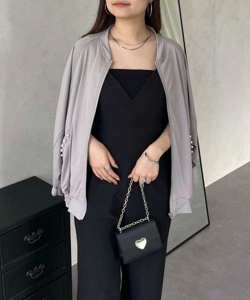 prose verse（プロズヴェール）の「【UVカット】ポケットパールラッシュガードブルゾン（ラッシュガード・レディース・グレー/オフホワイト/ブラック・MEDIUM）」の12枚目の写真