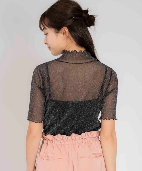 NOELA（ノエラ）の「ラメシアーカットソー（Tシャツ/カットソー・レディース・ベージュ/ブラック・フリー）」の5枚目の写真