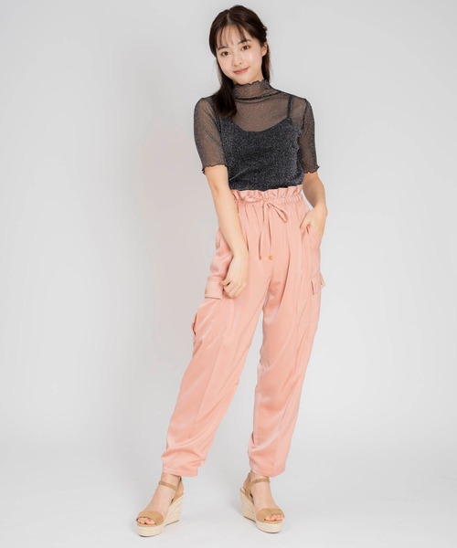 NOELA（ノエラ）の「ラメシアーカットソー（Tシャツ/カットソー・レディース・ベージュ/ブラック・フリー）」の7枚目の写真