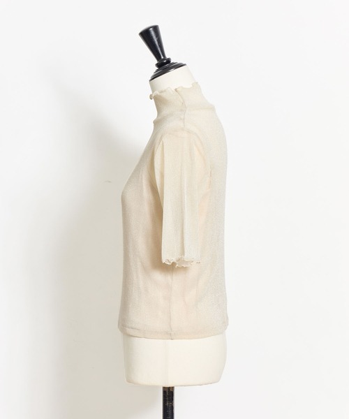 NOELA（ノエラ）の「ラメシアーカットソー（Tシャツ/カットソー・レディース・ベージュ/ブラック・フリー）」の9枚目の写真