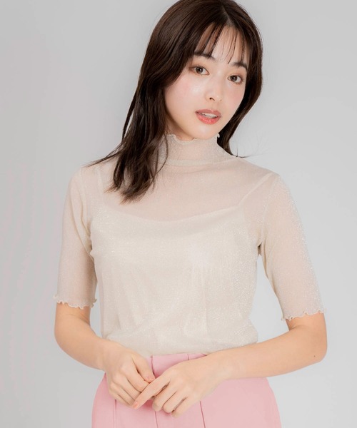 NOELA（ノエラ）の「ラメシアーカットソー（Tシャツ/カットソー・レディース・ベージュ/ブラック・フリー）」の14枚目の写真