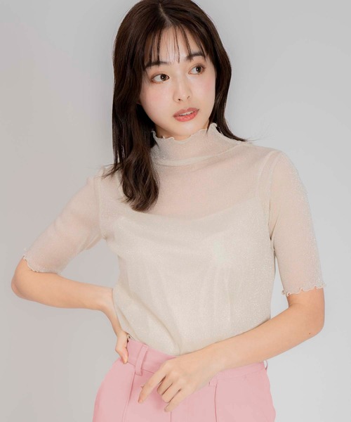 NOELA（ノエラ）の「ラメシアーカットソー（Tシャツ/カットソー・レディース・ベージュ/ブラック・フリー）」の15枚目の写真