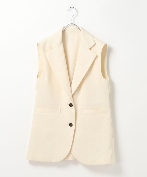 Heather（ヘザー）の「バックプリーツオーバーベスト　111055（ベスト・レディース・アイボリー/ブラック・FREE）」の15枚目の写真