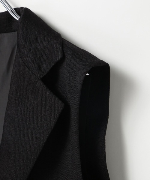 Heather（ヘザー）の「バックプリーツオーバーベスト　111055（ベスト・レディース・アイボリー/ブラック・FREE）」の12枚目の写真