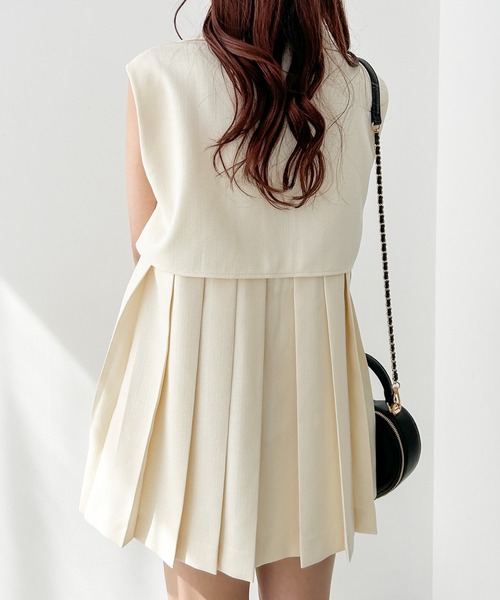 Heather（ヘザー）の「バックプリーツオーバーベスト　111055（ベスト・レディース・アイボリー/ブラック・FREE）」の18枚目の写真