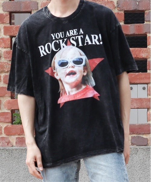 Bling Leads（ブリングリーズ）の「【Bl】ピグメントプリントTEE（Tシャツ/カットソー・メンズ・ブラック・FREE）」の3枚目の写真