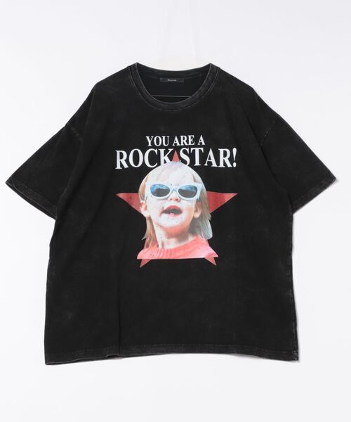 Bling Leads（ブリングリーズ）の「【Bl】ピグメントプリントTEE（Tシャツ/カットソー・メンズ・ブラック・FREE）」の6枚目の写真