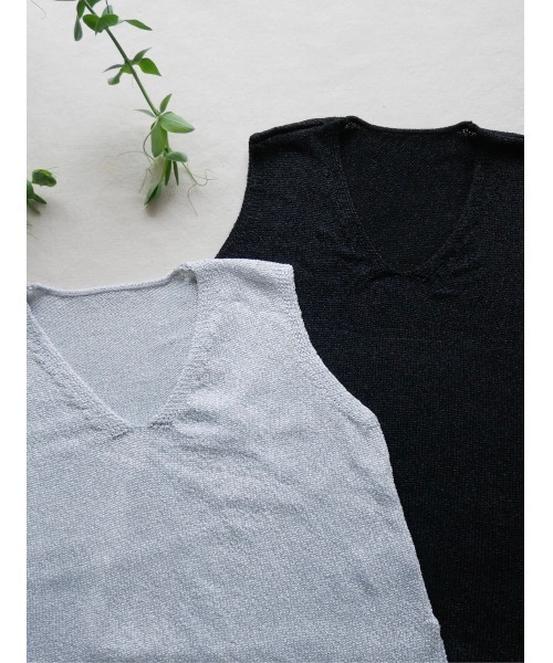 TRUNC（トランクエイティーエイト）の「Glitter Knit Vest（ベスト・レディース・ブラック/グレー・FREE）」の12枚目の写真