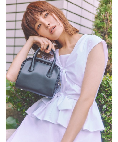 FRAY I.D（フレイアイディー）の「フロントノットリボンペプラム
