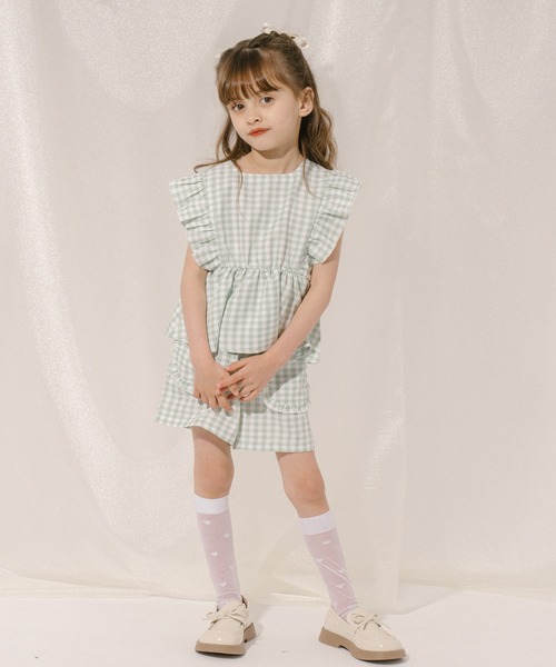 URBAN CHERRY(アーバンチェリー)の「【SEEM/シーム】フロントフリルポケットショートパンツ(その他パンツ・キッズ・ブルー/レッド/グリーン・110cm/150cm/120cm/140cm/130cm)」の8枚目の写真